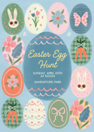 Easter Eggs Pattern Invitation