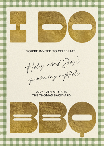 BBQ Nuptials - Bridal Shower Invitation by Paperless Post