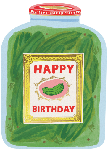 Pickle Jar (Danielle Kroll) - Funny Birthday Card by Red Cap Cards