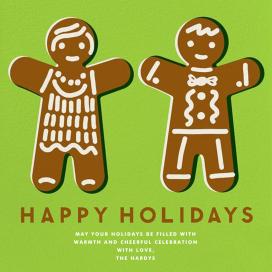 Gingerbread - Holiday Card by The Indigo Bunting
