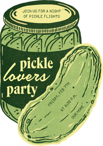 Pickle Lovers - Dinner Party Invitation by Paperless Post