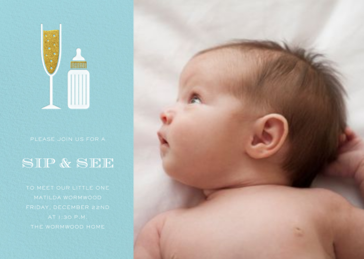Sip & See (Photo) - Baby Shower Invitation by Paperless Post