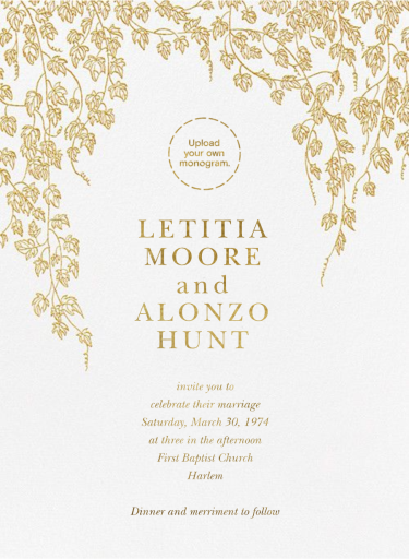 Gwendolyn I - Wedding Invitation by Paperless Post