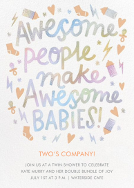 All Awesome - Baby Shower Invitation by Hello!Lucky