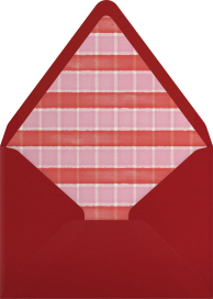 Santa & Reindeer Cheers Invitation Envelope
