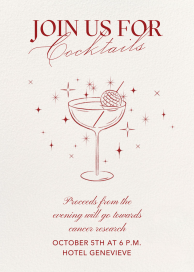 Evening Toast - Dining & Drinks Invitation by Paperless Post
