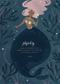 Mermaid Hideaway - Birthday Card by Paperless Post