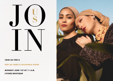 Almaviva Photo - Shopping Event Invitation by Paperless Post