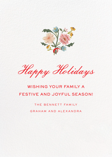 Cottagecore Border Photo (Casey Snipes) - Holiday Card by Dogwood Hill - Back