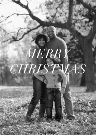 Full-Page Photo (Text Overlay) - Holiday Card by Paperless Post