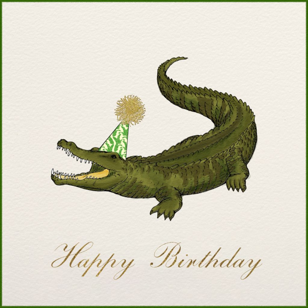 Crocodile Birthday - Birthday Card | Send online instantly | Track opens