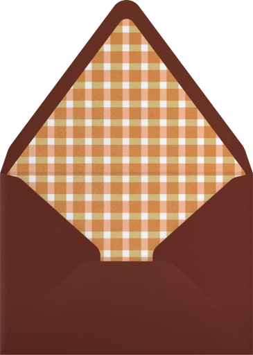 Autumn Woodland Animals Invitation Envelope