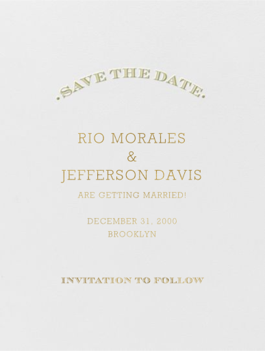 Aperitif (Save The Date) by Crane & Co.