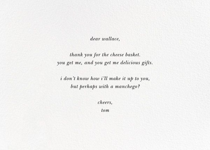 You Read My Mind - Thank You Card by kate spade new york - Back