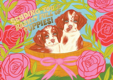 Puppy Eyes (Krista Perry) - Valentine's Day Card by Red Cap Cards