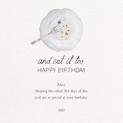And Eat It Too - Birthday Card by Paperless Post - Back