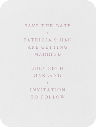 Lacquer (Save The Date) by Crane & Co.