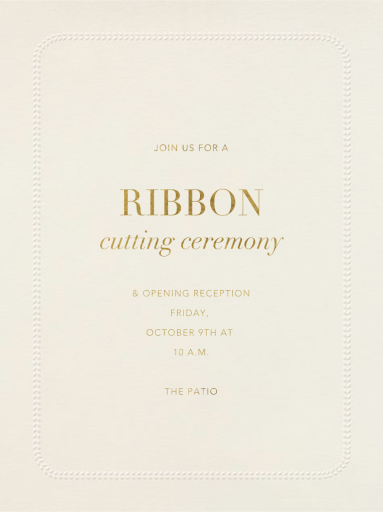 Leaf Inner Bevel Border by Paperless Post