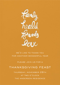 Family, Health, Friends, Love by Linda and Harriett