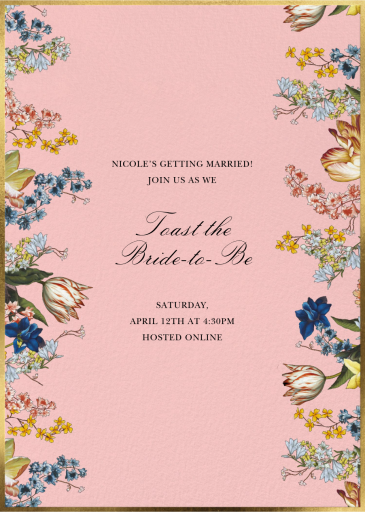 Adorned Aisle - Bridal Shower Invitation by Oscar de la Renta