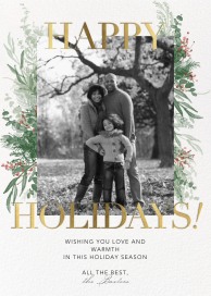 Gold Wishes - Holiday Card by Paperless Post