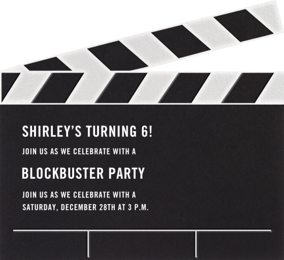 Movie Clipper by Paperless Post