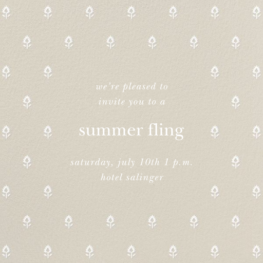 Embroidered Blossom by Sugar Paper