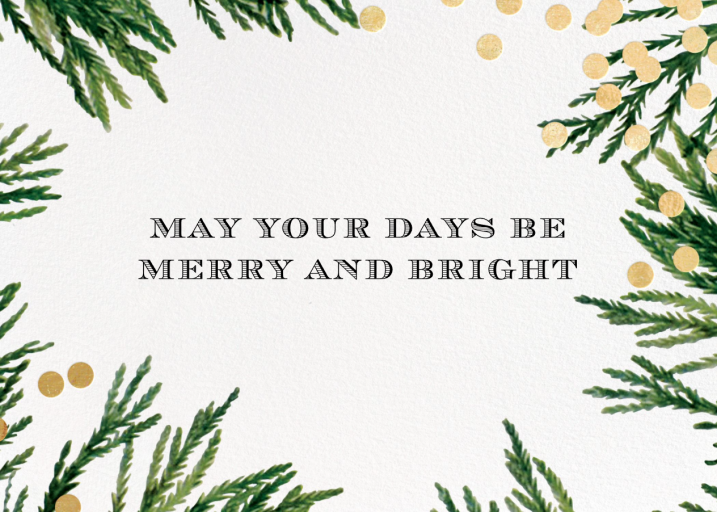 Confetti Branches (Greeting) - Christmas Card by kate spade new york