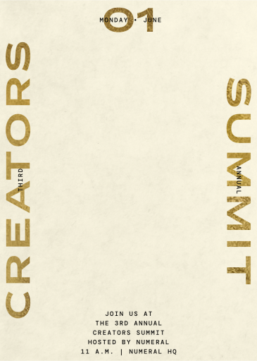 Linear Type - Business Event Invitation by Kelly Wearstler