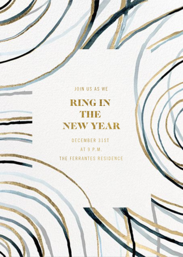 Nebula - New Year's Eve Invitation by Kelly Wearstler