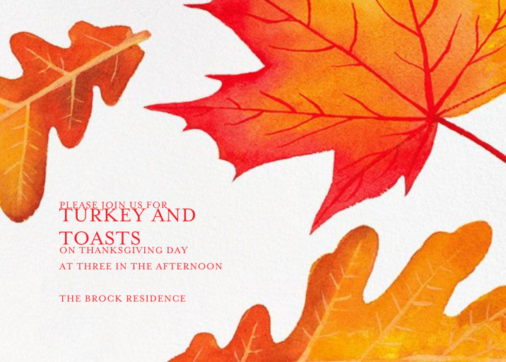 Falling Leaves by Paperless Post