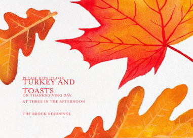 Falling Leaves by Paperless Post