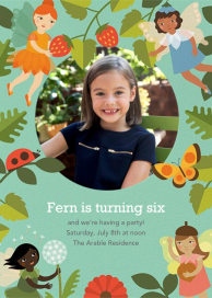 Fairy Garden (Photo) - Birthday Invitation by Petit Collage