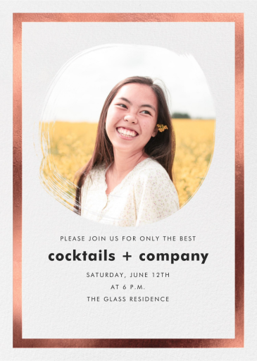 Painted Circle (Foil) by Paperless Post