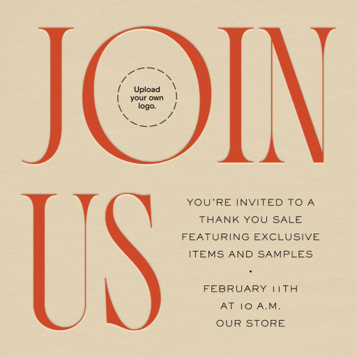 Central Idea - Shopping Event Invitation by Paperless Post