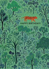 Orange Tiger (Becca Stadtlander) - Birthday Card by Red Cap Cards