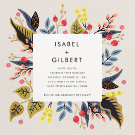 Egret Garden (Square) - Wedding Invitation by Rifle Paper Co.