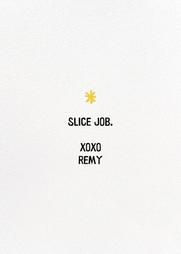 Slice Job by Hello!Lucky - Back