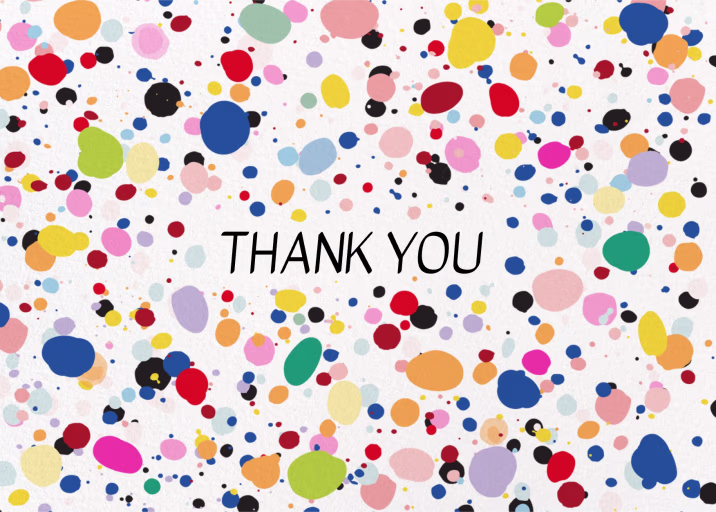 Speckled Confetti - Thank You Card by Hartland Cards