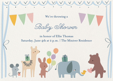 Animal Shower - Baby Shower Invitation by Little Cube