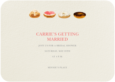 Doughnut Quarter - Bridal Shower Invitation by Felix Doolittle