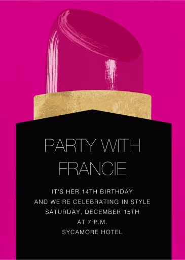 Lippy - Birthday Invitation by Paperless Post