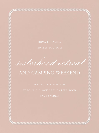 Leaf Inner Bevel Border by Paperless Post