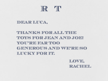 Bellomont (Thank You) - Stationery by Crane & Co.