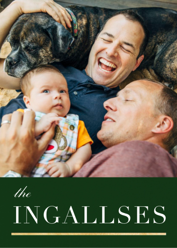 3/4 Portrait (Photo) - New Year's Card by Paperless Post