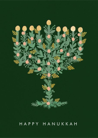 Floral Menorah (Greeting) by Rifle Paper Co.