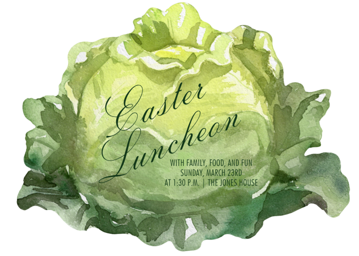Cabbage Cutout - Easter Invitation by The V&A