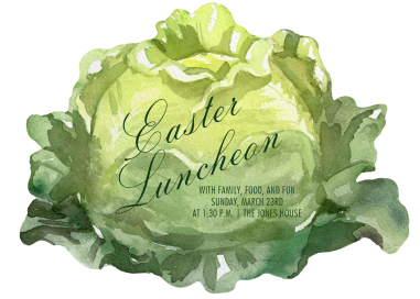 Cabbage Cutout - Easter Invitation by The V&A
