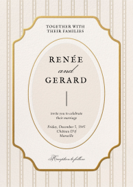 Heritage Frame - Wedding Invitation by Paperless Post