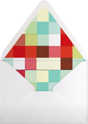 Wrapped in Plaid - Photo - Paperless Post Envelope